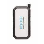 Batterie externe personnalisée avec charge solaire 8.000 mAh Adventure couleur noir vue principale