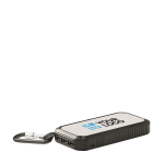 Batterie externe personnalisée avec charge solaire 8.000 mAh Adventure vue avec zone d'impression