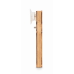 Station météorologique bambou en forme de maison avec ventouse Home couleur bois quatrième vue