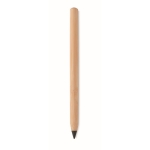 Crayon stylo personnalisé ''infini'' en bambou et graphite Bamboo couleur bois