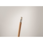Crayon stylo ''infini'' en bambou avec gomme sans encre Bamboo Eraser couleur bois troisième vue photographique