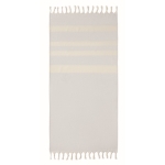 Serviette de plage personnalisée avec tissu recyclé 140 g/m2 Pareo Sea couleur gris