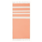 Serviette de plage personnalisée avec tissu recyclé 140 g/m2 Pareo Sea couleur orange
