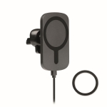Chargeur induction personnalisé pour voiture avec support grille Road couleur noir