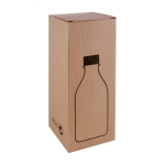 Bouteille en verre avec grand logo, bouchon en acier 1 L Mineral couleur transparent première vue