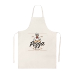 Tablier en polyester sublimé pour le merchandising d'entreprise Sublim couleur beige image avec logo