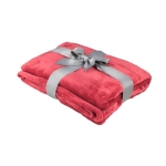 Grande couverture en polyester de qualité avec finition brillante Cosy couleur rouge