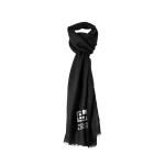 Foulard avec un motif à chevrons avec impression numérique Colors couleur noir avec zone d'impression