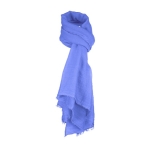 Foulard promotionnel à toucher doux et fin en couleur Fina Warm couleur bleu