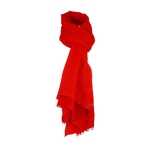 Foulard promotionnel à toucher doux et fin en couleur Fina Warm couleur rouge