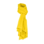 Foulard promotionnel à toucher doux et fin en couleur Fina Warm couleur jaune