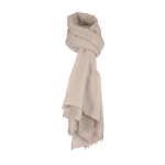Foulard promotionnel à toucher doux et fin en couleur Fina Warm couleur beige