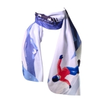 Écharpe polaire en polyester blanc sublimé de 180 g/m2 Sublim couleur blanc troisième image avec logo