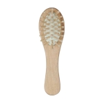 Brosse à picots en bois personnalisée avec logo Provence couleur naturel deuxième vue