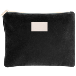 Pochette d'entreprise en velours avec poignée dorée Elegant couleur noir cinquième vue