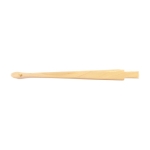 Eventail publicitaire en bois naturel verni 23 cm Romantic couleur bois première vue