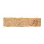 Eventail publicitaire en bois naturel verni 23 cm Romantic couleur bois deuxième vue