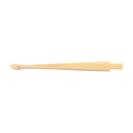 Eventail en bois naturel verni 23 cm pour personnalisation couleur bois
