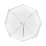 Parapluie automatique transparent avec détails colorés Ø98 Line couleur blanc cinquième vue