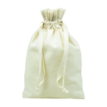 Sac en coton floqué de taille moyenne 180 g/m2 Cotton Close Medium couleur beige