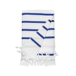 Serviette paréo personnalisée de style marin Pareo Barbade couleur bleu
