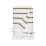 Serviette paréo personnalisée de style marin Pareo Barbade couleur beige
