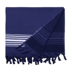 Paréo serviette personnalisé à rayures Pareo Athens couleur bleu