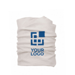 Cache-cou fin et chaud pour la course adapté à la sublimation Heat couleur blanc avec zone d'impression