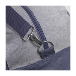 Sac de voyage sérigraphié en coton avec finition jean Manhattan couleur bleu première vue