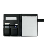 Portfolio pas cher avec fermeture magnétique et pochettes A4 Brief couleur gris foncé première vue
