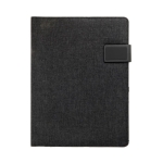 Portfolio pas cher avec fermeture magnétique et pochettes A4 Brief couleur gris foncé