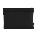 Trousse de toilette recyclée sérigraphiée personnalisable RPET Voyage couleur noir