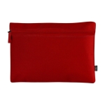 Trousse de toilette recyclée sérigraphiée personnalisable RPET Voyage couleur rouge