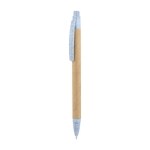 Stylos durables entreprise avec corps en carton, Encre bleue Eco Hill couleur bleu