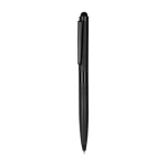 Stylo métal personnalisable noir avec stylet à l'encre bleue Touch couleur noir