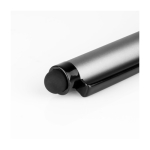 Stylo métal personnalisable noir avec stylet à l'encre bleue Touch couleur argenté deuxième vue