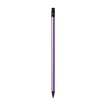 Crayon promotionnel au look métallique en bois avec gomme Metal Matt couleur violet