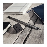 Crayon promotionnel au look métallique en bois avec gomme Metal Matt première vue