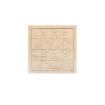 Puzzle publicitaire en bois avec impression d'images WoodMate couleur bois