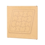 Puzzle publicitaire en bois avec impression d'images WoodMate couleur bois première vue