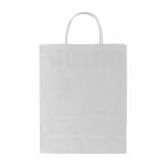 Petit sac en papier personnalisé écologique Eco Mall Mini couleur blanc