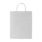 Sac publicitaire en papier écologique blanc boutiques Eco Mall Large couleur blanc