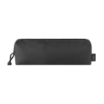 Trousse en polyester RPET avec tirette à cordon personnalisée School couleur noir