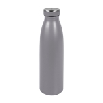 Gourde isotherme personnalisée avec bouchon caoutchouc 500 ml Trendy couleur gris