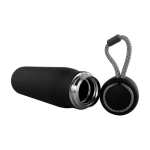Gourde personnalisée avec fonction isotherme et poignée 550 ml Step Up couleur noir première vue