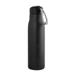 Gourde personnalisée avec fonction isotherme et poignée 550 ml Step Up couleur noir