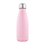 Gourde en acier inoxydable avec bouchon argenté, capacité de 500ml couleur rose première vue