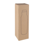Bouteille publicitaire en acier avec bouchon liège 600ml Avenue Park couleur noir première vue