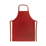 Tabliers publicitaires classiques en polyester sans poche 200 g/m² couleur rouge