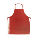 Tabliers publicitaires classiques en polyester sans poche 200 g/m² couleur rouge